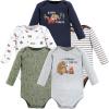 imageHudson Baby Unisex Baby Cotton BodysuitsCamping Animals
