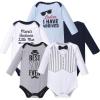 imageHudson Baby Unisex Baby Cotton BodysuitsHandsome Little Man