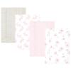 imageHudson Baby Unisex Baby Cotton Flannel Burp Cloths Pink Honey Bunny One Size