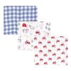 imageHudson Baby Unisex Baby Cotton Muslin Swaddle Blankets Woodland 3PackBoy Farm Animals