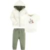 imageHudson Baby babygirls Cotton Hoodie Bodysuit Or Tee Top and Pant SetForest Animals