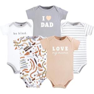 imageHudson Baby Baby Boys Cotton Bodysuits 5packBoy Abstract
