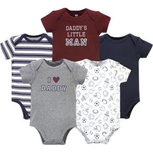 imageHudson Baby Baby Boys Cotton Bodysuits 5packBoy Daddy