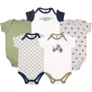 imageHudson Baby Baby Boys Cotton Bodysuits 5packDirt Bike