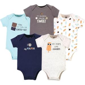 imageHudson Baby Baby Boys Cotton Bodysuits 5packFamily Popsicle