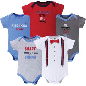 imageHudson Baby Baby Boys Cotton Bodysuits 5packMr Cool Dude