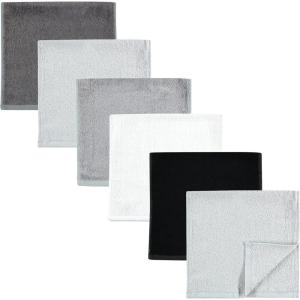 imageHudson Baby Baby Rayon Burpcloth 6pk Citrus One SizeBlack White
