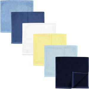 imageHudson Baby Baby Rayon Burpcloth 6pk Citrus One SizeBlue Yellow