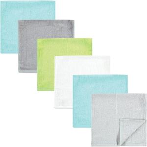 imageHudson Baby Baby Rayon Burpcloth 6pk Citrus One SizeGray Mint Lime