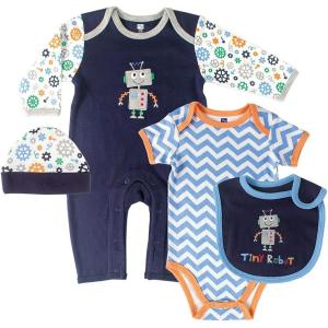 imageHudson Baby BabyGirls 4 Piece Clothing SetRobot