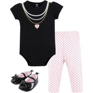 imageHudson Baby Unisex Baby Cotton Bodysuit Pant and Shoe SetDaddys Girl Necklace