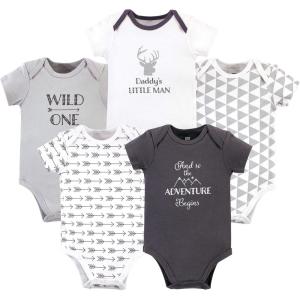 imageHudson Baby Unisex Baby Cotton Bodysuits 5packAnd So the Adventure Begins