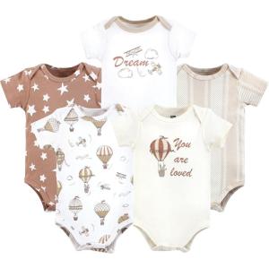 imageHudson Baby Unisex Baby Cotton Bodysuits 5packHot Air Balloon
