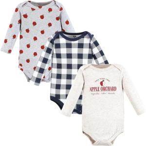 imageHudson Baby Unisex Baby Cotton BodysuitsApple Orchard