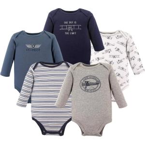 imageHudson Baby Unisex Baby Cotton BodysuitsAviation