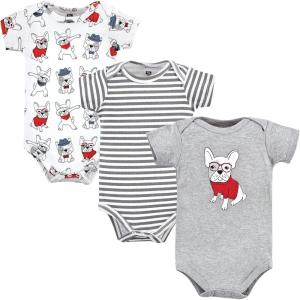 imageHudson Baby Unisex Baby Cotton BodysuitsBoy Whimsical Dog
