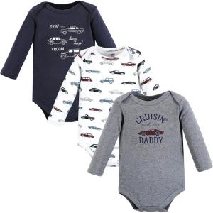 imageHudson Baby Unisex Baby Cotton BodysuitsCars