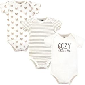imageHudson Baby Unisex Baby Cotton BodysuitsCozy Cutie
