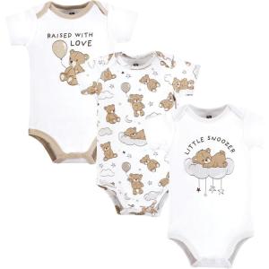 imageHudson Baby Unisex Baby Cotton BodysuitsDreamy Teddy