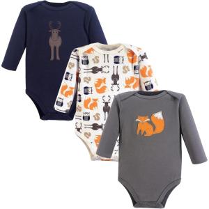 imageHudson Baby Unisex Baby Cotton BodysuitsForest