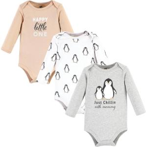imageHudson Baby Unisex Baby Cotton BodysuitsJust Chillin Penguin