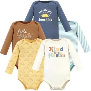imageHudson Baby Unisex Baby Cotton BodysuitsKind Human