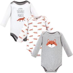 imageHudson Baby Unisex Baby Cotton BodysuitsLittle Fox