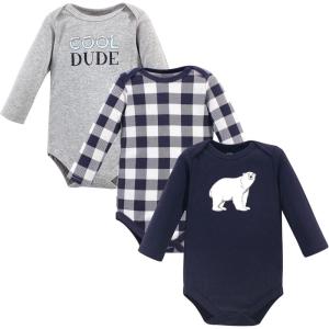 imageHudson Baby Unisex Baby Cotton BodysuitsPolar Bear