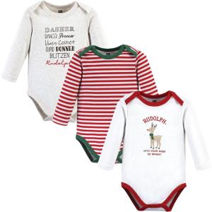 imageHudson Baby Unisex Baby Cotton BodysuitsRudolph Reindeer