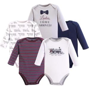 imageHudson Baby Unisex Baby Cotton BodysuitsTrain