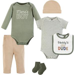 imageHudson Baby Unisex Baby Cotton Layette SetDaddys Little Dude
