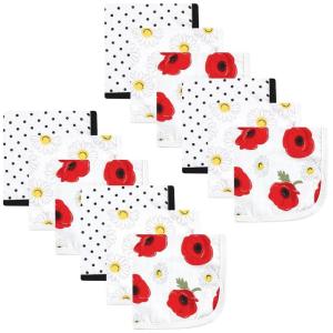 imageHudson Baby Unisex Baby Cotton Muslin Washcloths Woodland One SizePoppy Daisy