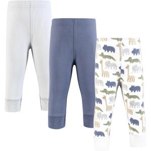 imageHudson Baby Unisex Baby Cotton Pants and LeggingsWild Leaf Safari