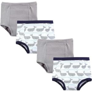 imageHudson Baby Unisex Baby Cotton Training PantsWhales