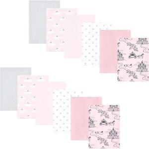 imageHudson Baby Unisex Baby Flannel Burp Cloth 12pk Fun Desert One SizeFairytale Princess