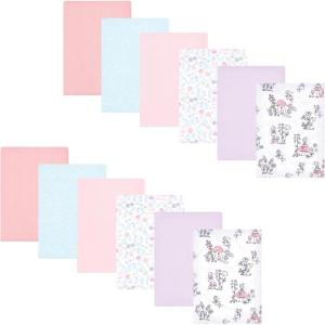 imageHudson Baby Unisex Baby Flannel Burp Cloth 12pk Fun Desert One SizeGarden Fairies