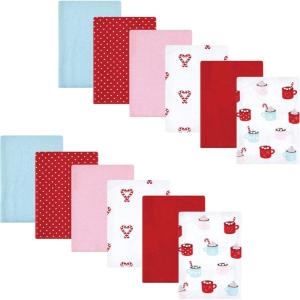 imageHudson Baby Unisex Baby Flannel Burp Cloth 12pk Fun Desert One SizeHot Cocoa