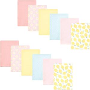 imageHudson Baby Unisex Baby Flannel Burp Cloth 12pk Fun Desert One SizeLemon Daisy