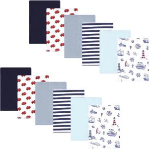 imageHudson Baby Unisex Baby Flannel Burp Cloth 12pk Fun Desert One SizeLighthouse