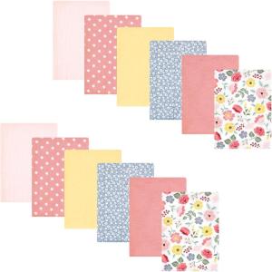 imageHudson Baby Unisex Baby Flannel Burp Cloth 12pk Fun Desert One SizeModern Botanical