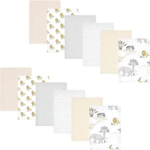 imageHudson Baby Unisex Baby Flannel Burp Cloth 12pk Fun Desert One SizeNeutral Safari World