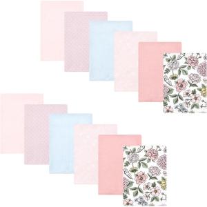 imageHudson Baby Unisex Baby Flannel Burp Cloth 12pk Fun Desert One SizeVintage Blossom