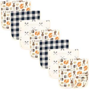 imageHudson Baby Unisex Baby Muslin Burp Cloth 7pk Forest Animals One SizeForest
