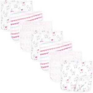 imageHudson Baby Unisex Baby Muslin Burp Cloth 7pk Forest Animals One SizeLlama