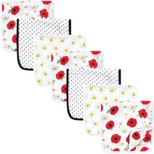imageHudson Baby Unisex Baby Muslin Burp Cloth 7pk Forest Animals One SizePoppy Daisy