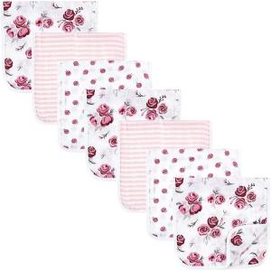 imageHudson Baby Unisex Baby Muslin Burp Cloth 7pk Forest Animals One SizeRose