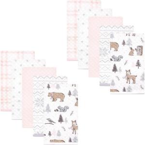 imageHudson Baby Unisex Baby Quilted Burp Cloths Space One SizeWinter Forest