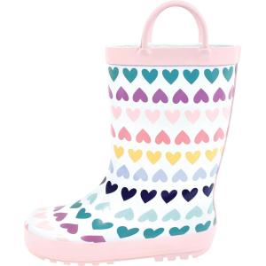 imageHudson Baby Unisex Baby Rain BootsPastel Hearts