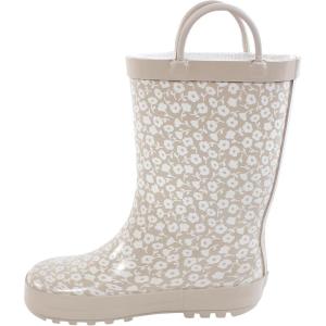 imageHudson Baby Unisex Baby Rain BootsTaupe Ditsy Floral