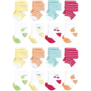 imageHudson Baby Unisex Cotton Rich Baby Terry Socks 16PackFruity